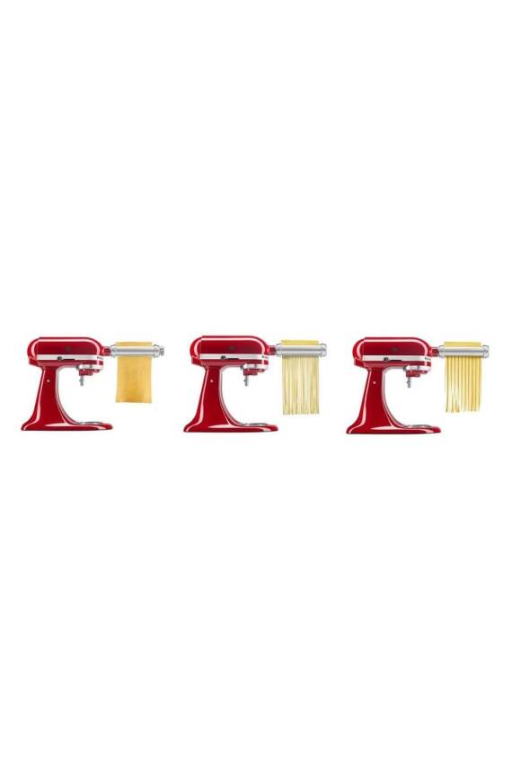 3 Parçalı Hamur Silindiri Ve Makarna Yapma Aparatı - 5ksmpra - 6