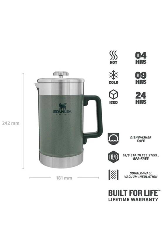 48oz Classic Vac French Press H. Green Eu - 2