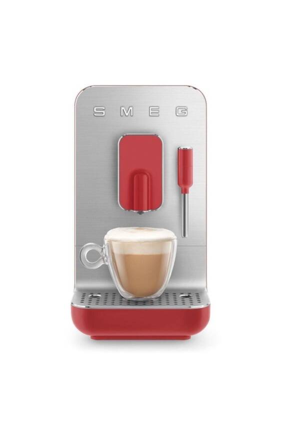 Smeg BCC02RDMEU Tam Otomatik Mat Kırmızı Kahve Makinesi - 1