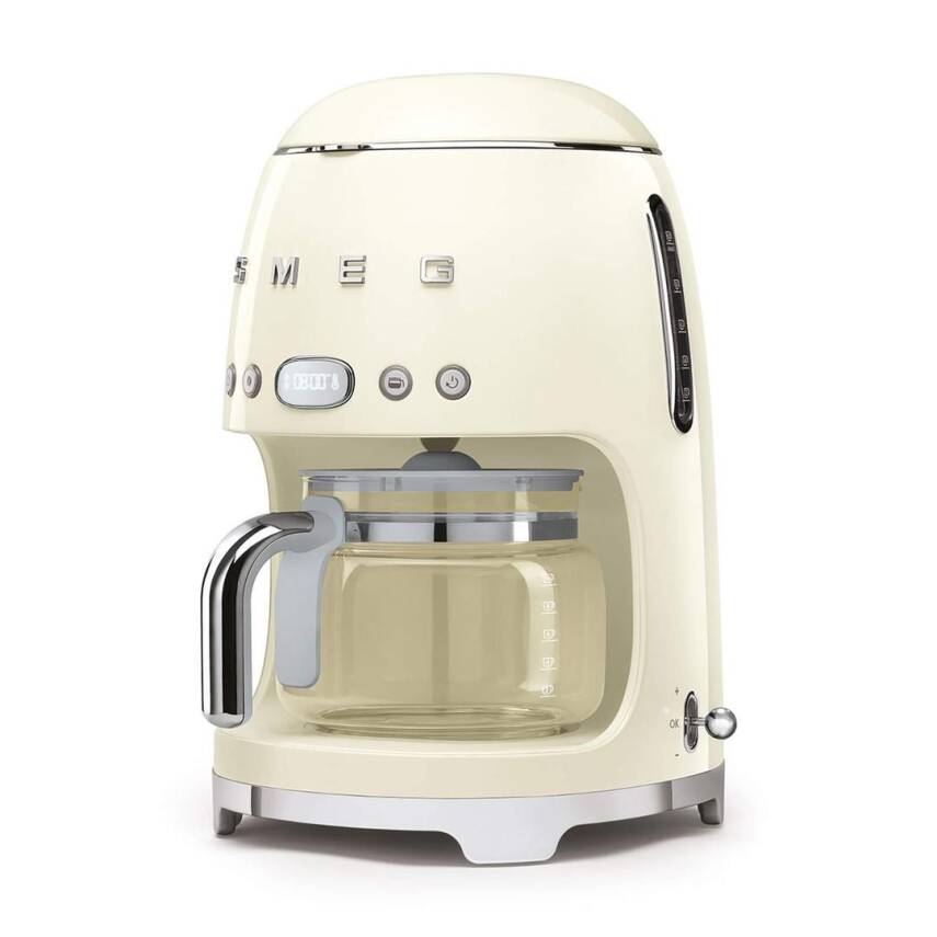 Smeg DCF02CREU Retro Krem 1.4 Litre 10 Bardak Filtre Kahve Makinesi - 2