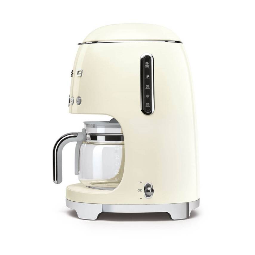 Smeg DCF02CREU Retro Krem 1.4 Litre 10 Bardak Filtre Kahve Makinesi - 4