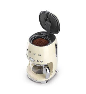 Smeg DCF02CREU Retro Krem 1.4 Litre 10 Bardak Filtre Kahve Makinesi - 5