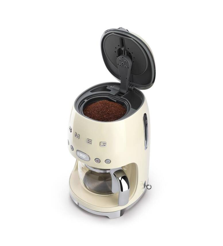 Smeg DCF02CREU Retro Krem 1.4 Litre 10 Bardak Filtre Kahve Makinesi - 5