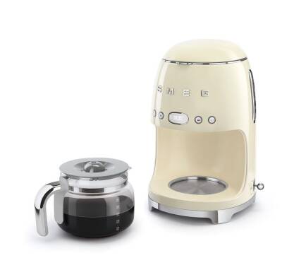 Smeg DCF02CREU Retro Krem 1.4 Litre 10 Bardak Filtre Kahve Makinesi - 6