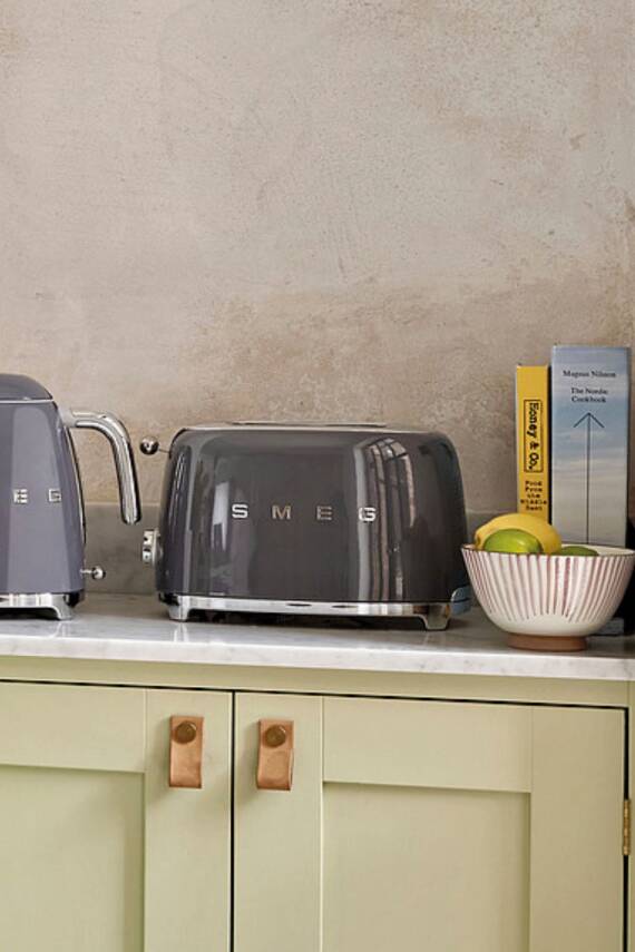 50s Style Retro 2 Dilimli Ekmek Kızartma 50s Style - Gri Tsf01greu - 1