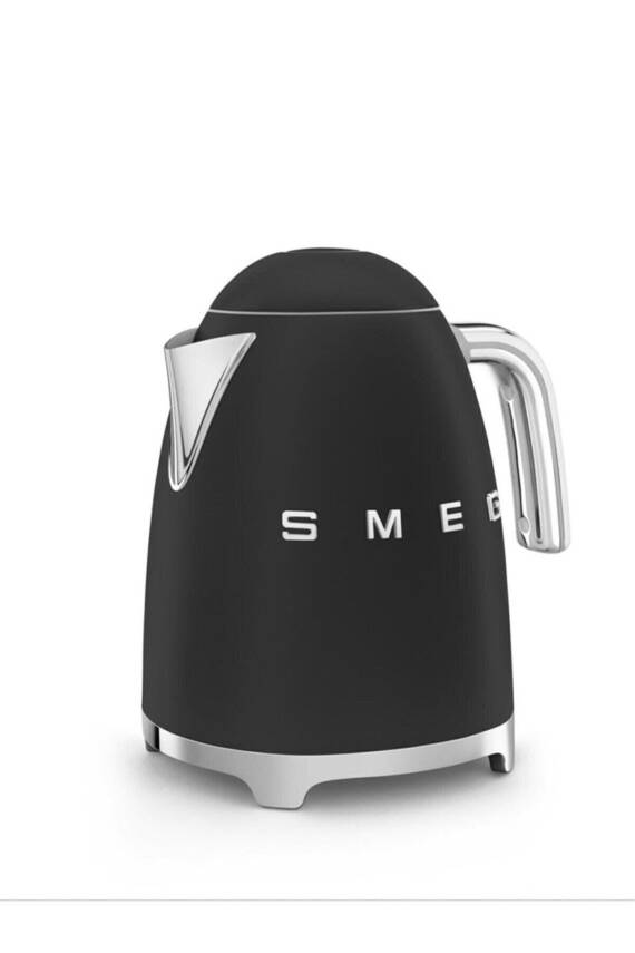 50s Style Retro Mat Siyah Kettle KLF03BLMEU - 1