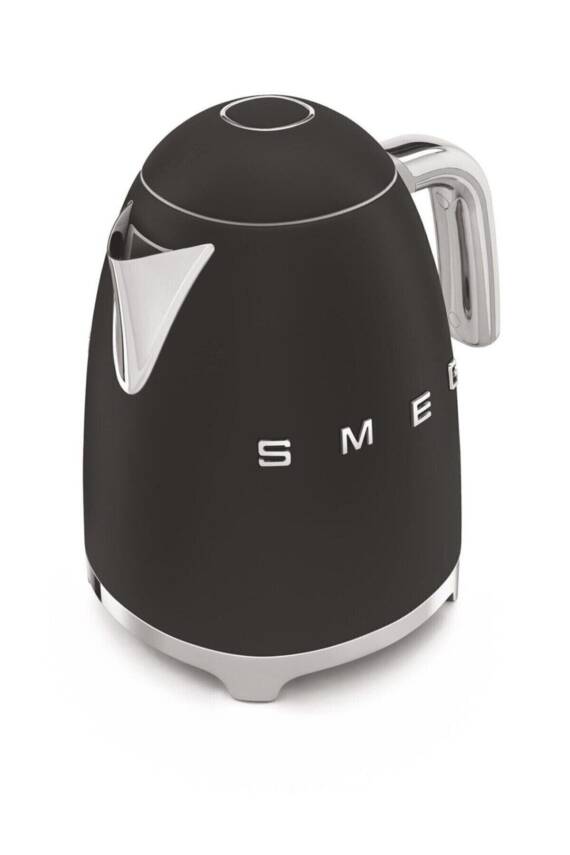 50s Style Retro Mat Siyah Kettle KLF03BLMEU - 2