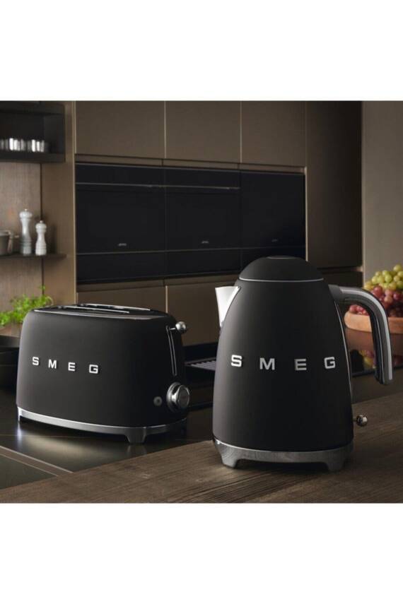 50s Style Retro Mat Siyah Kettle KLF03BLMEU - 7