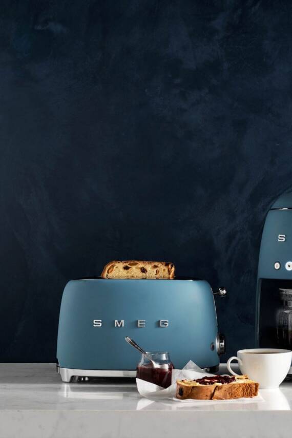 50S Style Retro Mat Storm Blue 1x2 Ekmek Kızartma Makinesi tsf01sbmeu - 1