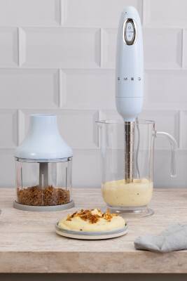 Smeg HBF03PBEU Pastel Mavi Aksesuarlı El Blender Seti - 1