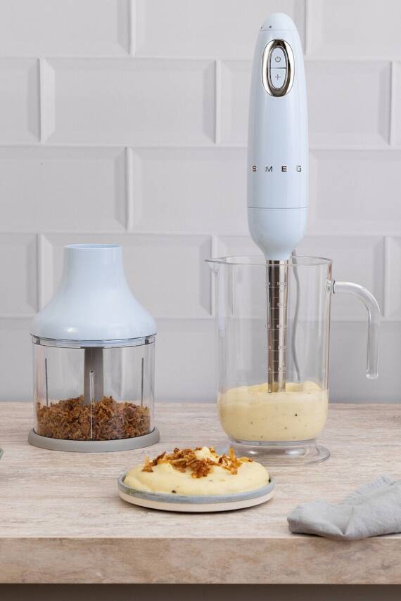 Smeg HBF03PBEU Pastel Mavi Aksesuarlı El Blender Seti - 1