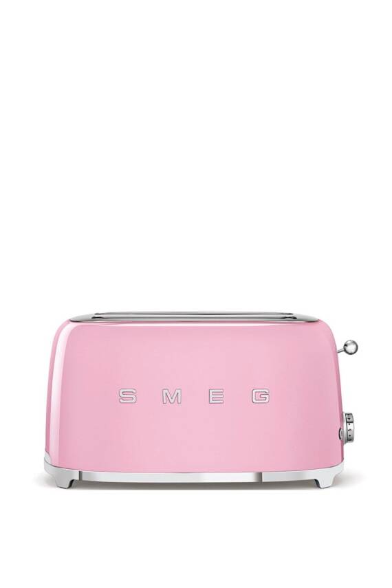 Smeg TSF02PKEU 4 Dilim Hazneli Pembe Ekmek Kızartma Makinesi - 1