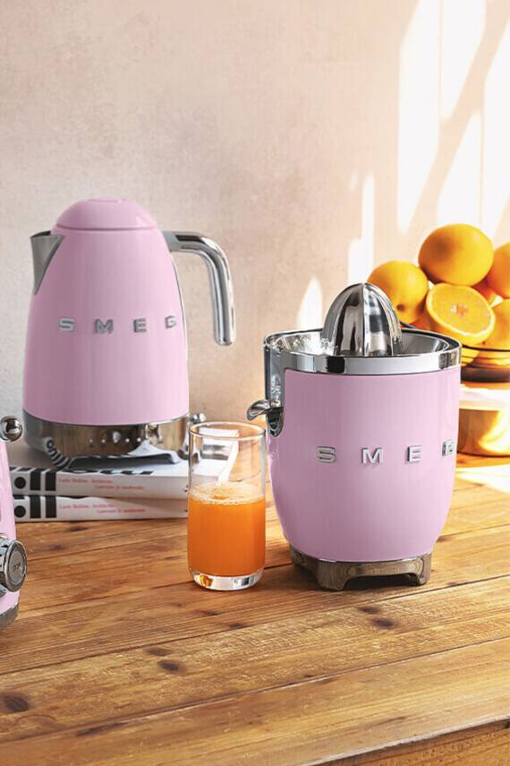 Smeg CJF01PKEU Retro Pembe Narenciye Sıkacağı - 1
