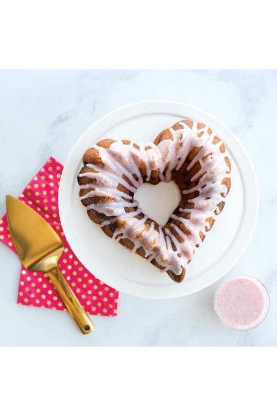 55548 Elegant Kalp Bundt Kek Kalıbı - 5
