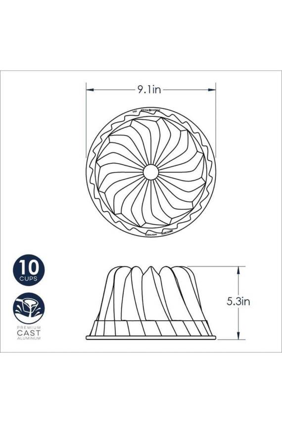 59937 Kugelhopf Bundt Kek Kalıbı - 3