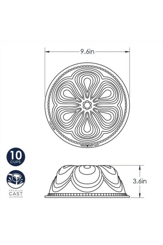 87477 Şifon Bundt Kek Kalıbı - 4