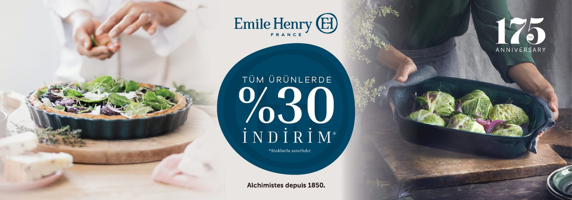 Emile Henry Tüm Ürünlerinde %30 İndirim