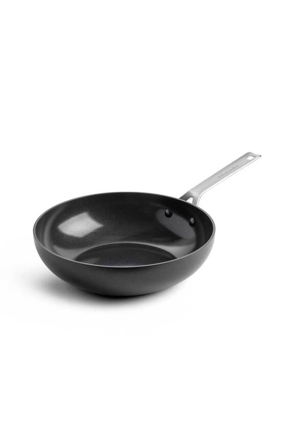 Alu Magn Wok Tava 28 Cm Mat Siyah - 1