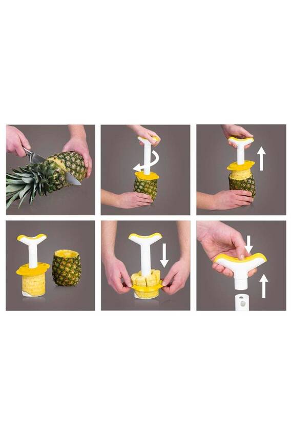 Ananas Dilimleyici - Sarı Ve Beyaz - 2