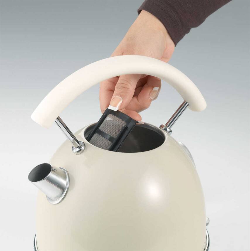 Ariete 00C287703AR0 Vintage Bej 2000 W 1.7 litre Çelik Kettle - 3