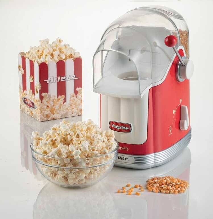 Ariete 2958/00 Party Time Tek Kollu Mısır Patlatma Makinesi Lever Kırmızı - 2