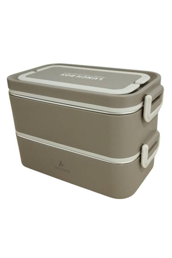 Bento Dikdörtgen Lunch Box Yemek Termosu Vizon 2000 ml - 3