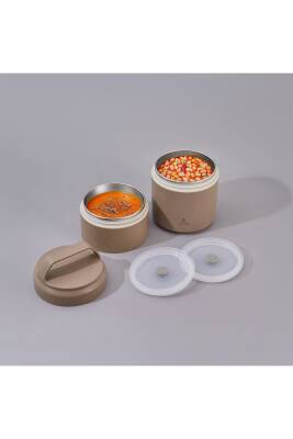 Bento Katlı Lunch Box Haki 1200 ml - 1