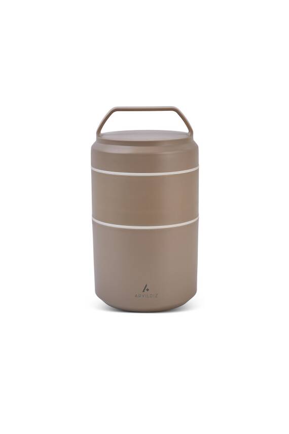 Bento Katlı Lunch Box Haki 1200 ml - 2
