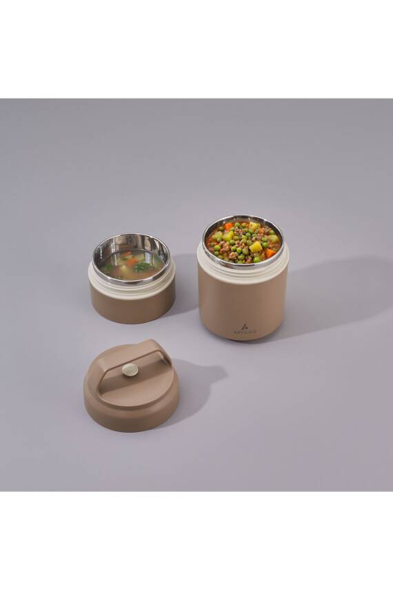 Bento Katlı Lunch Box Haki 620 ml - 1