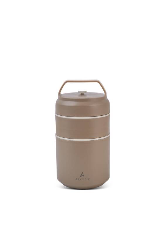 Bento Katlı Lunch Box Haki 620 ml - 2