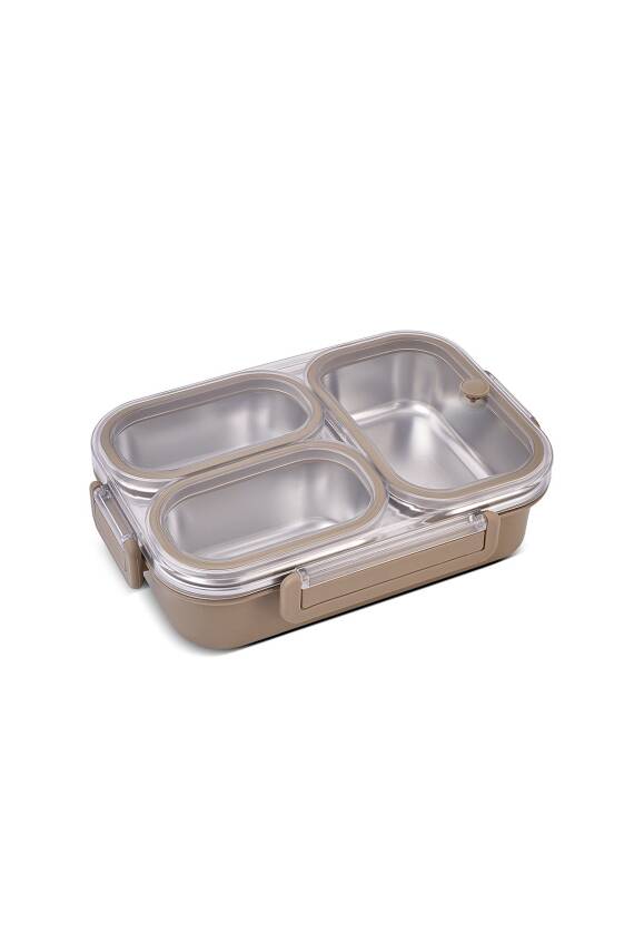 Bento Lunch Box 3 Bölmeli Haki - 2