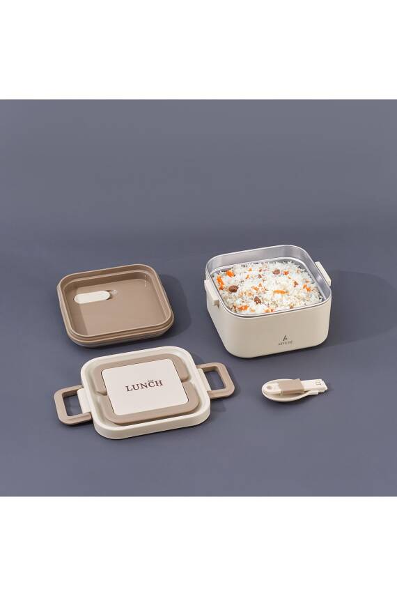 Bento Lunch Box Kare Beige 700 ml - 1