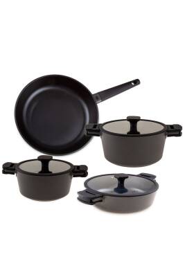 Black Cook 7 Parça Döküm Tencere Seti - 1
