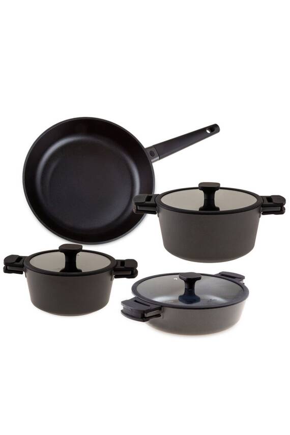 Black Cook 7 Parça Döküm Tencere Seti - 1