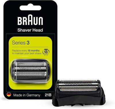 Braun Series 3 21B Tıraş Makinesi Yedek Başlığı Siyah - 1