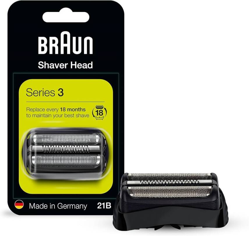 Braun Series 3 21B Tıraş Makinesi Yedek Başlığı Siyah - 1
