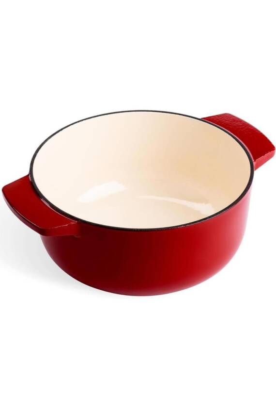 Cc006057-001 3.3 Litre 22 Cm. Döküm Demir Tencere - Kırmızı - 2