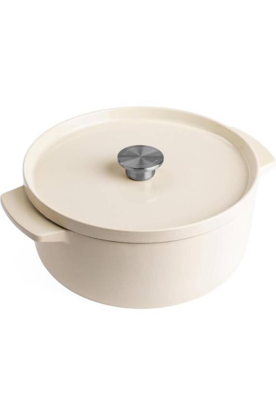Cc006059-001 5.2 Litre 26 Cm. Döküm Demir Tencere - Krem - 1
