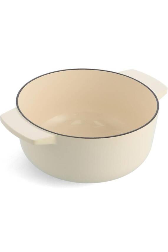 Cc006059-001 5.2 Litre 26 Cm. Döküm Demir Tencere - Krem - 2