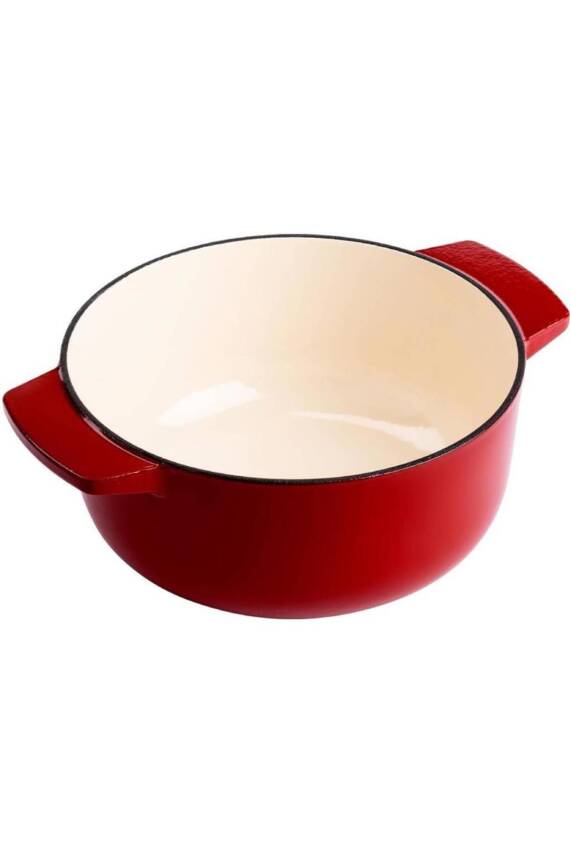 Cc006060-001 5.2 Litre 26 Cm. Döküm Demir Tencere - Kırmızı - 2