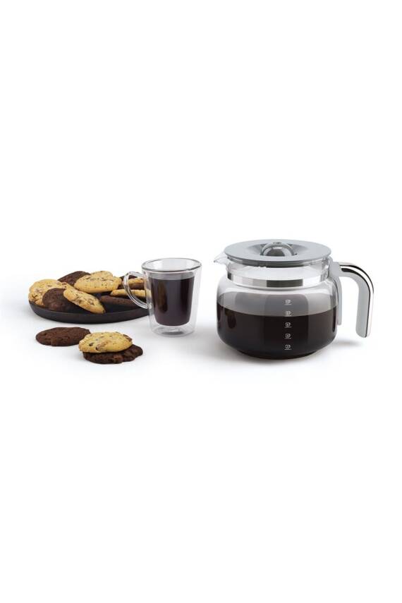 Smeg DCF02PBEU Retro Mavi 1.4 Litre 10 Bardak Filtre Kahve Makinesi - 8