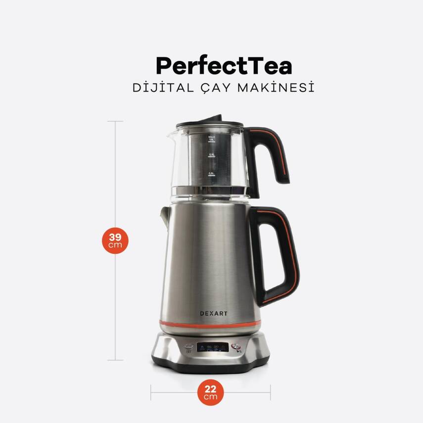 Dexart PerfectTea Steel Dijital Çay Makinesi - 2