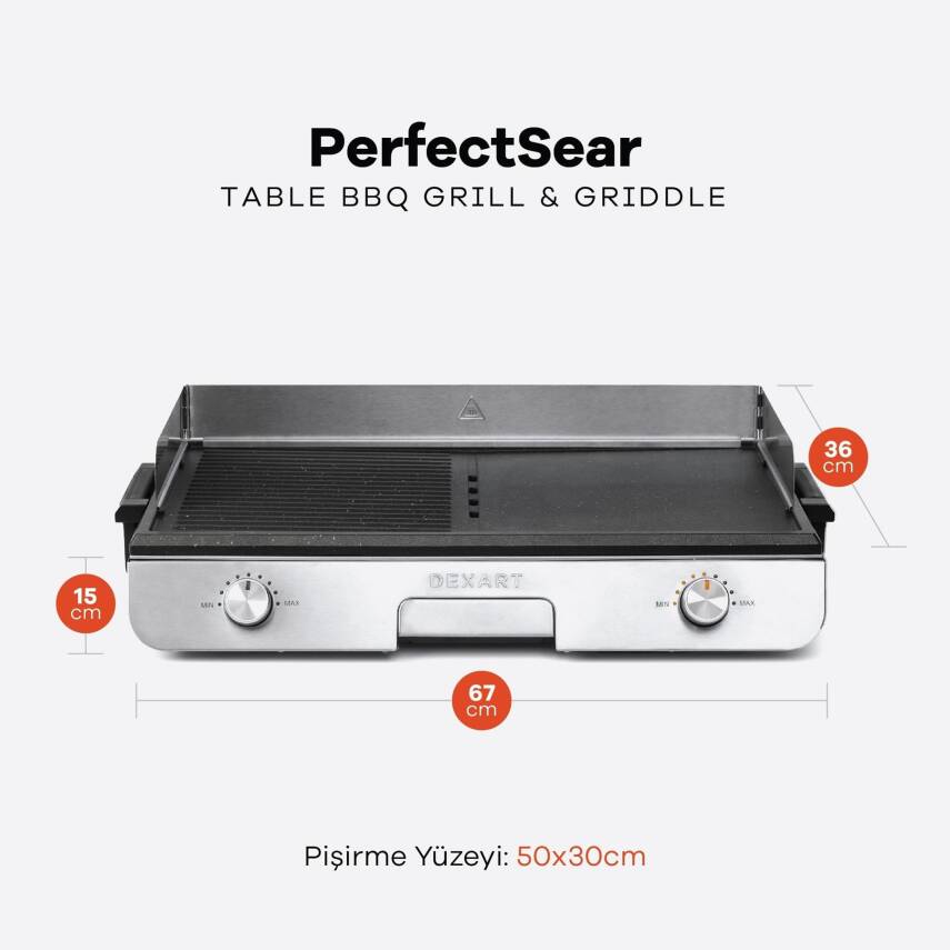 Dt-06 Perfectsear Table Bbq Elektrikli Izgara - 2