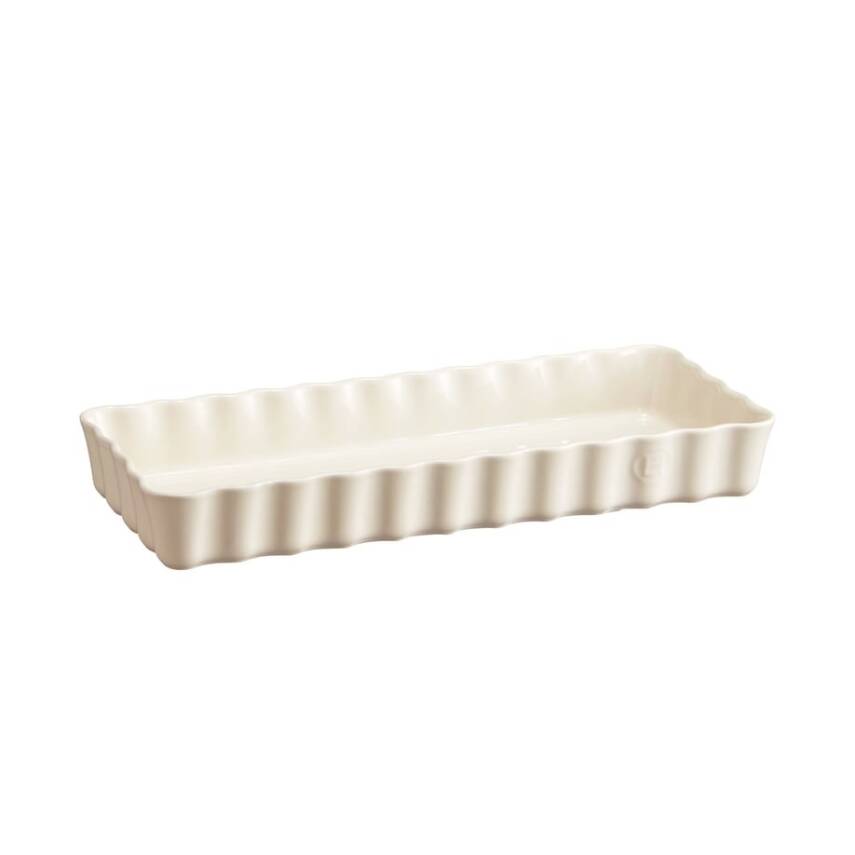 Emile Henry 026034 Krem Tart-Börek Fırın Kabı Dikdörtgen 36 x 15 cm - 1