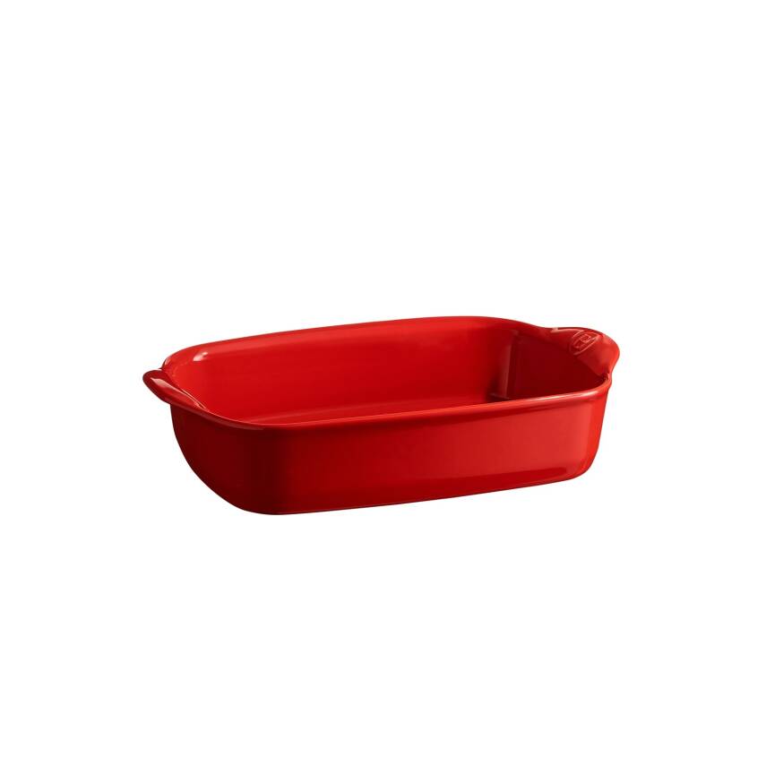 Emile Henry 349650 Dikdörtgen 30x19 cm Kırmızı Fırın Kabı - 1