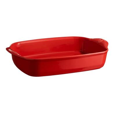 Emile Henry 349654 Dikdörtgen 42x28 cm Kırmızı Fırın Kabı - 1