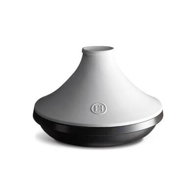 Emile Henry 776632 İnduksiyon Uyumlu 32 cm 4 Litre Beyaz Tajin Güveç - 1