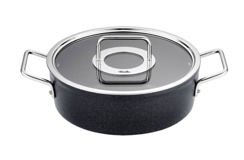 Fissler Adamant Sığ Cam Kapaklı Pilav Tenceresi 24cm - 1