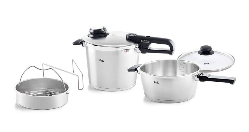 Fissler Vitavit Premium 3PRG Mat Gümüş 6 + 3.5 Litre Düdüklü Tencere - 1