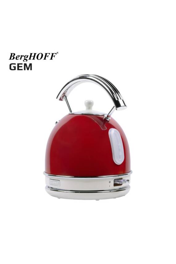 Gem Retro 1.7 Litre Kırmızı Yuvarlak Su Isıtıcısı - 3